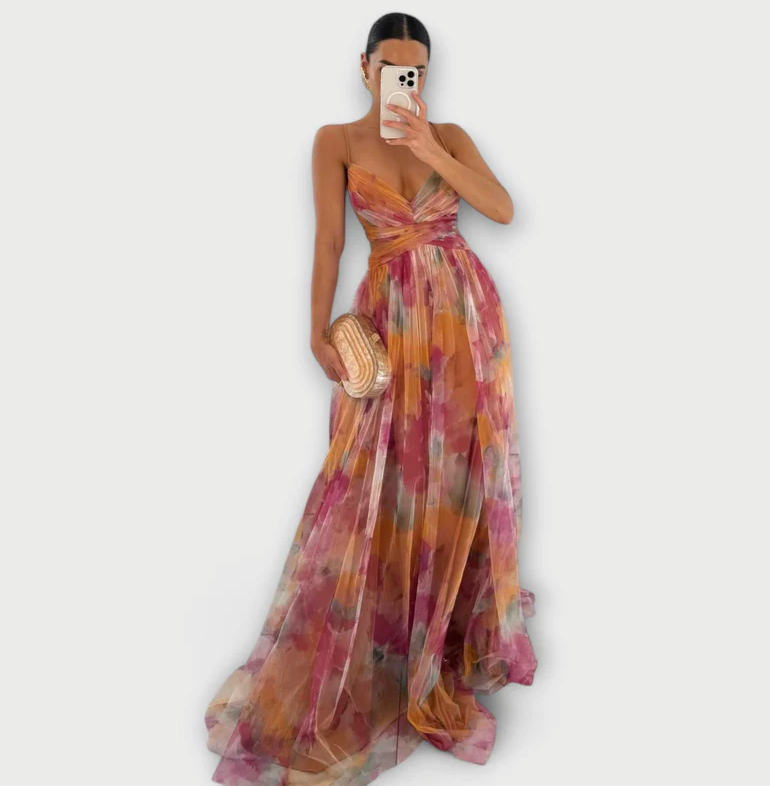 Elegancia Fluyente Vestido