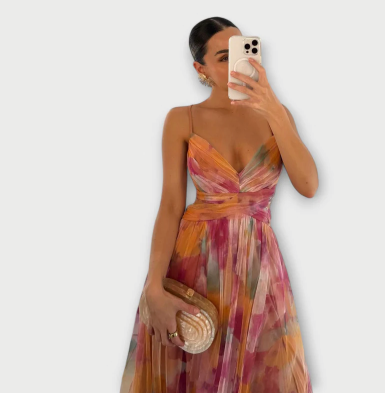 Elegancia Fluyente Vestido