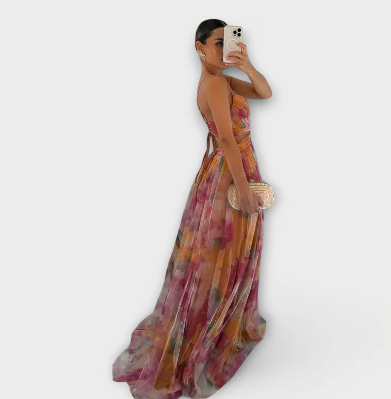 Elegancia Fluyente Vestido