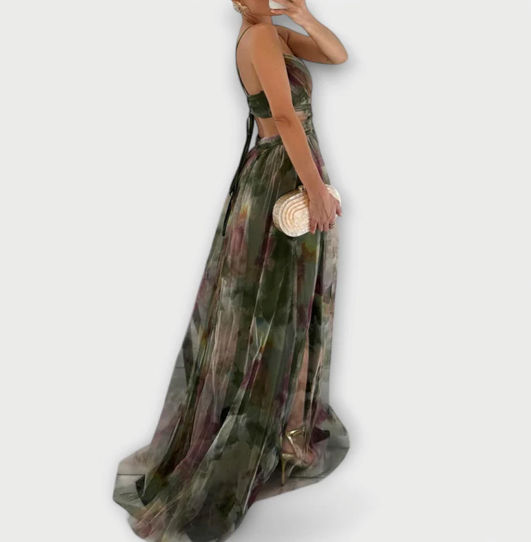 Elegancia Fluyente Vestido