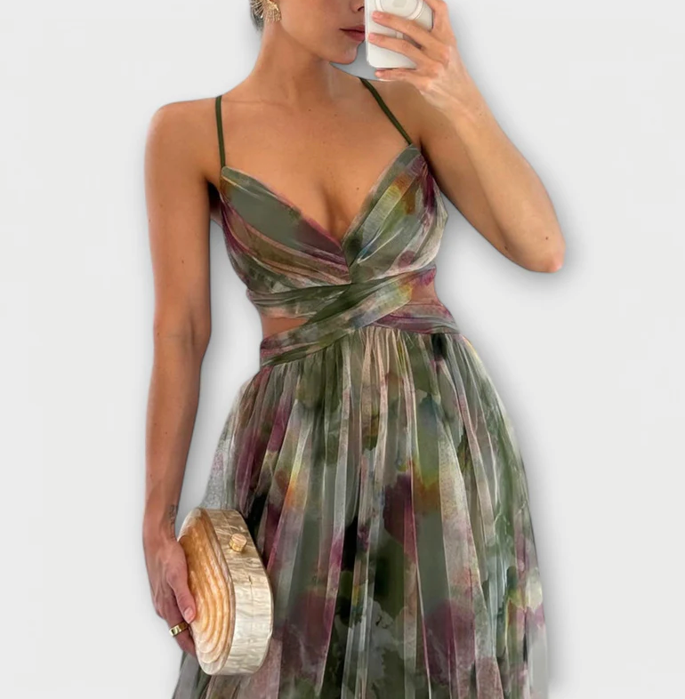 Elegancia Fluyente Vestido