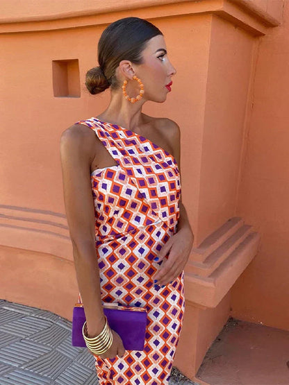 Vestido Fresco De Hombros Caídos