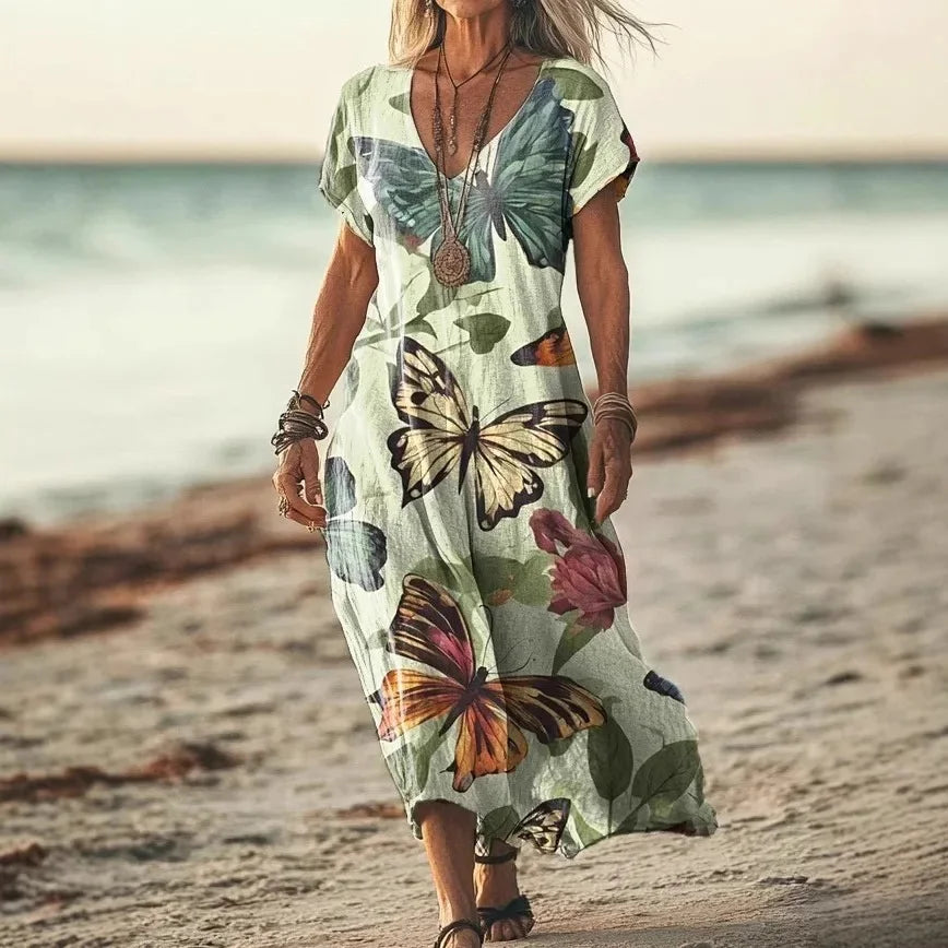 Maxi-Jurk Etno-Chic