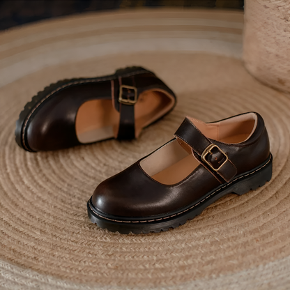 Zapatos De Cuero Confort Clásico
