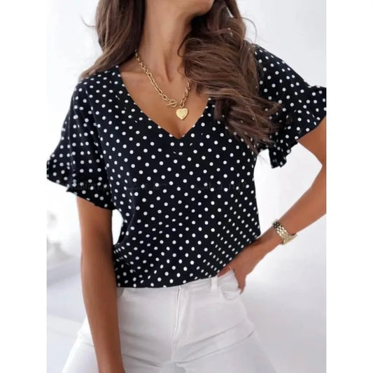 Blusa Romántica Polkadot