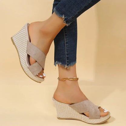Sandalias-Wedge Chic