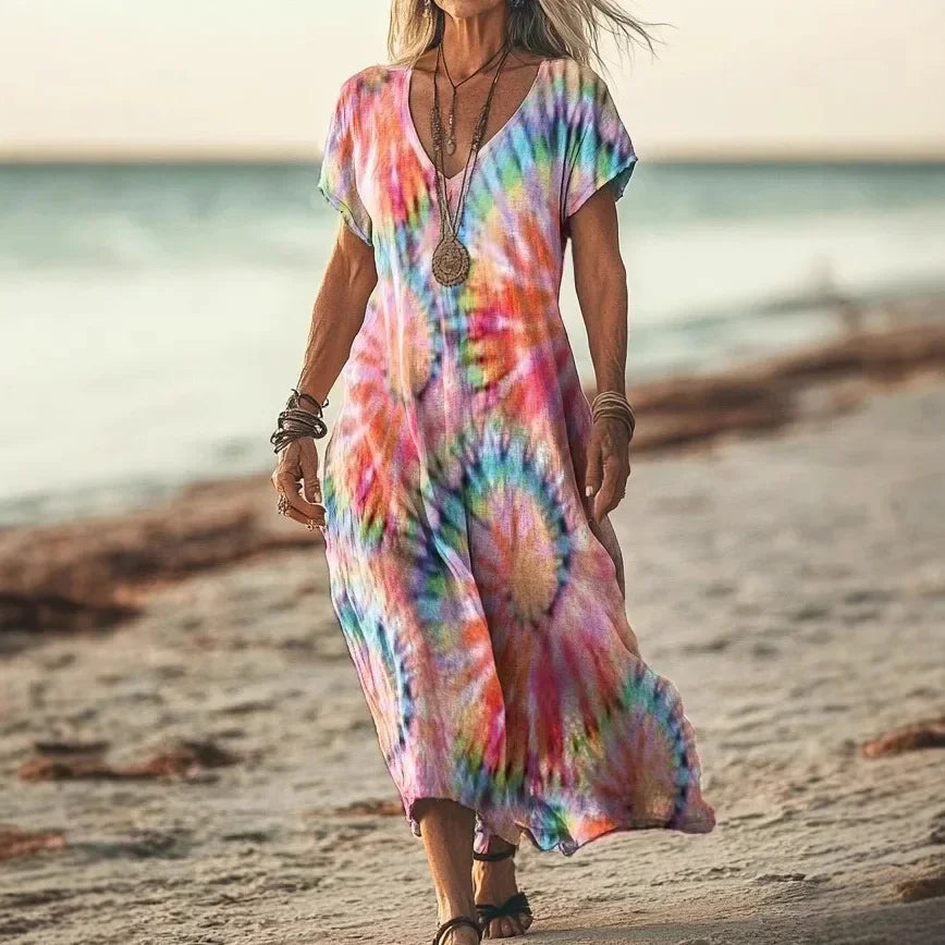 Maxi-Jurk Etno-Chic