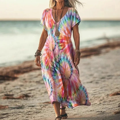 Maxi-Jurk Etno-Chic