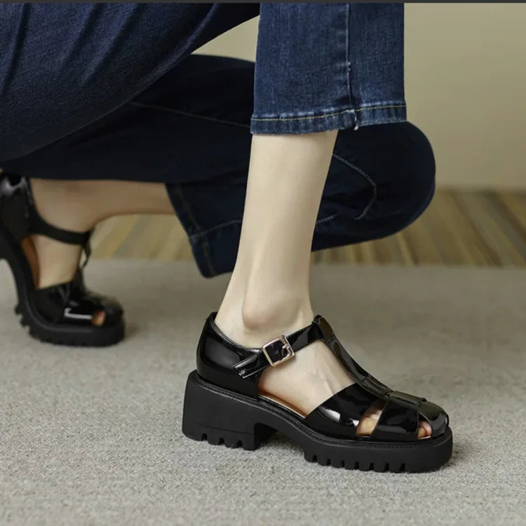 Sandalias Plataforma Confort Elevado