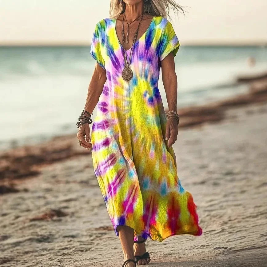 Maxi-Jurk Etno-Chic
