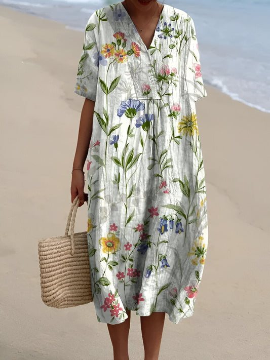 Vestido Floral Veraniego Fluido