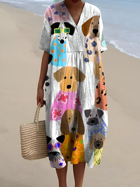 Vestido Floral Fluido Verano
