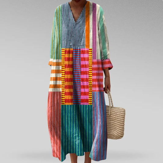 Vestido Geométrico Estiliza-Silueta