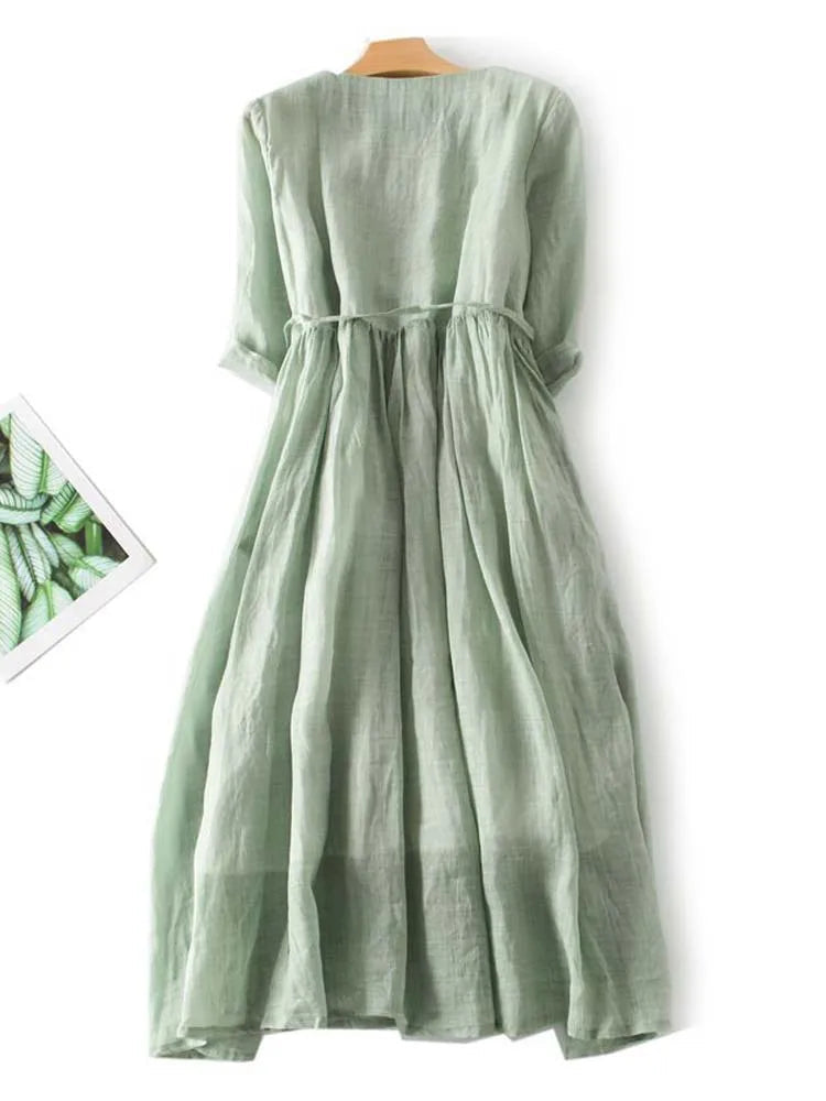Vestido Cintura-Definida