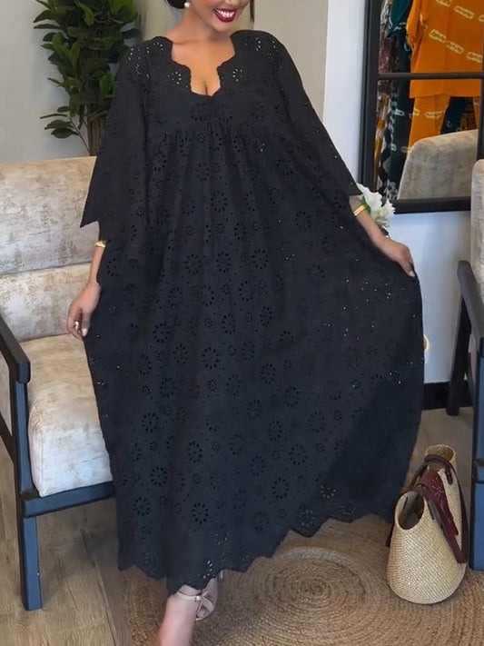 Vestido Negro Elegante con Encaje