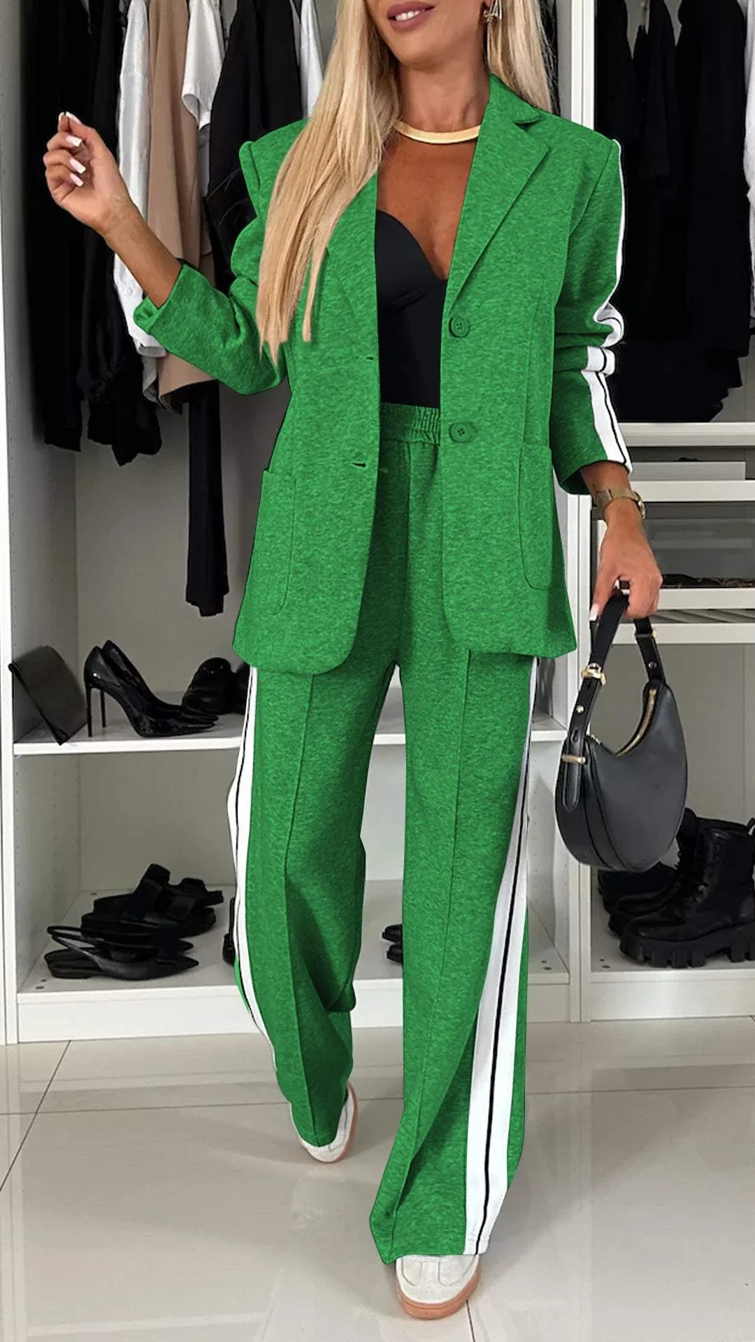 Elegance Cotton Long-Sleeve Suit