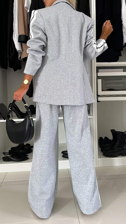 Elegance Cotton Long-Sleeve Suit