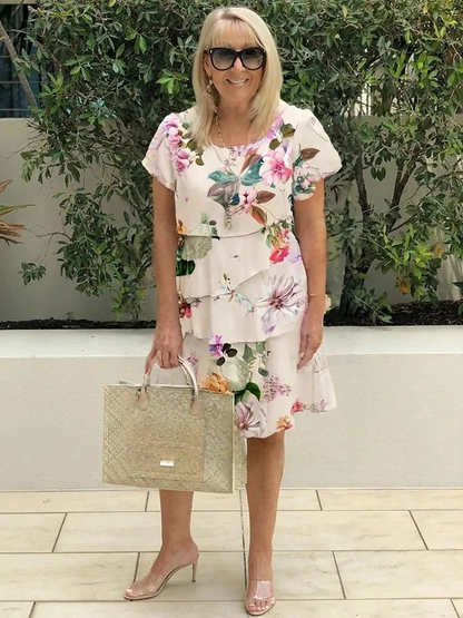 Vestido Floral Realce-Figura