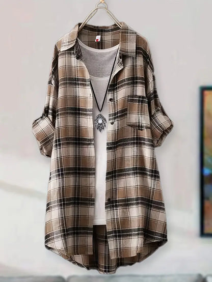 Blusa De Cuadros Favorecedora