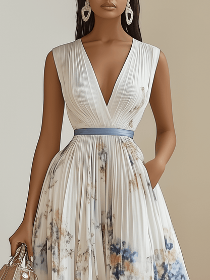 Vestido Maxi Floral Elegante