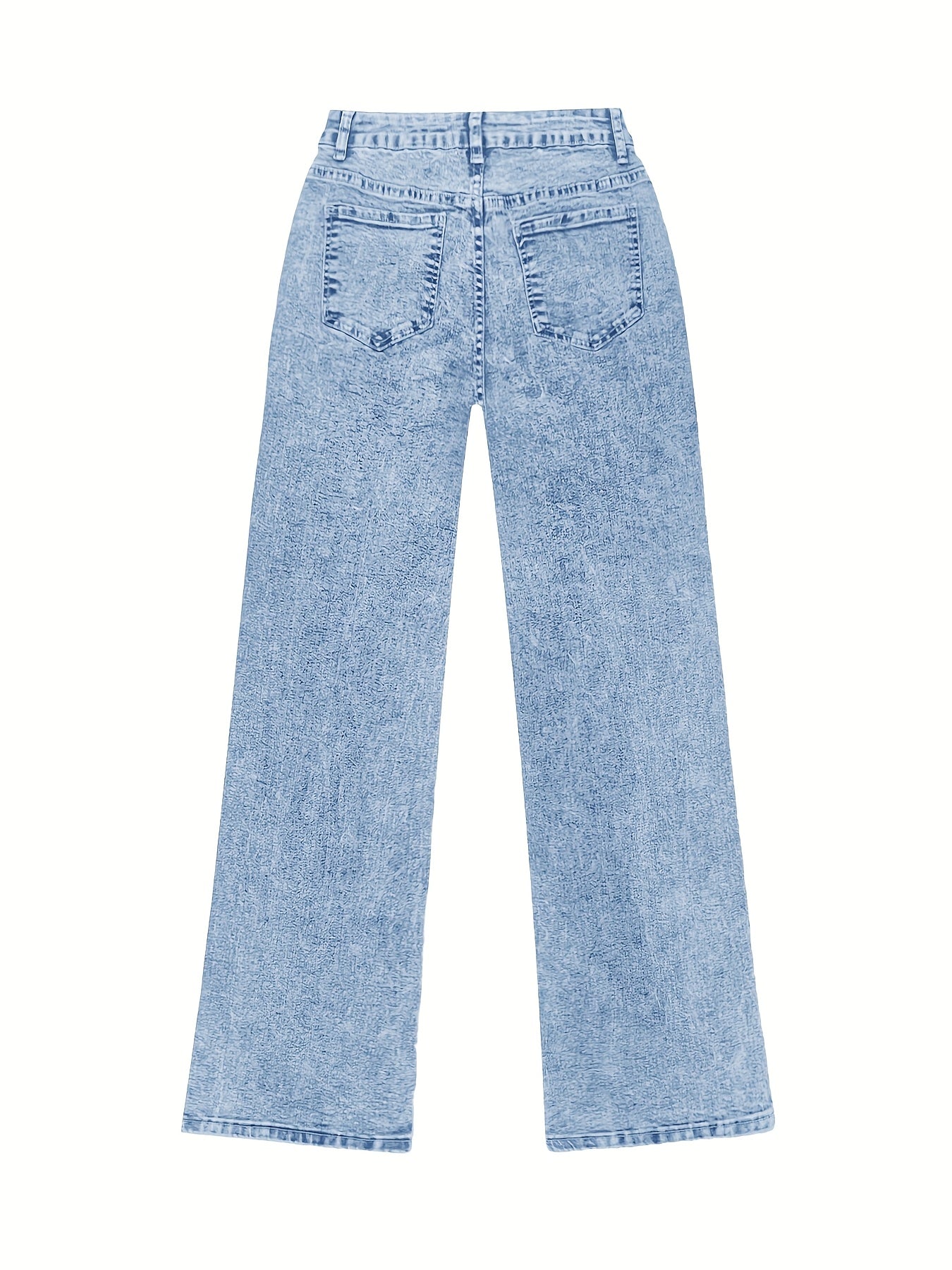 Pantalón Recto Azul Confort-Elástico