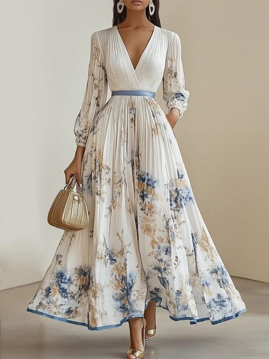 Vestido-Estiloso Flores Maxi