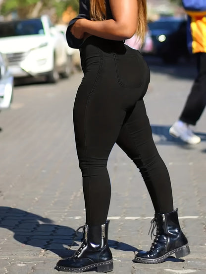 Pantalón Negro Silueta-Esbelta