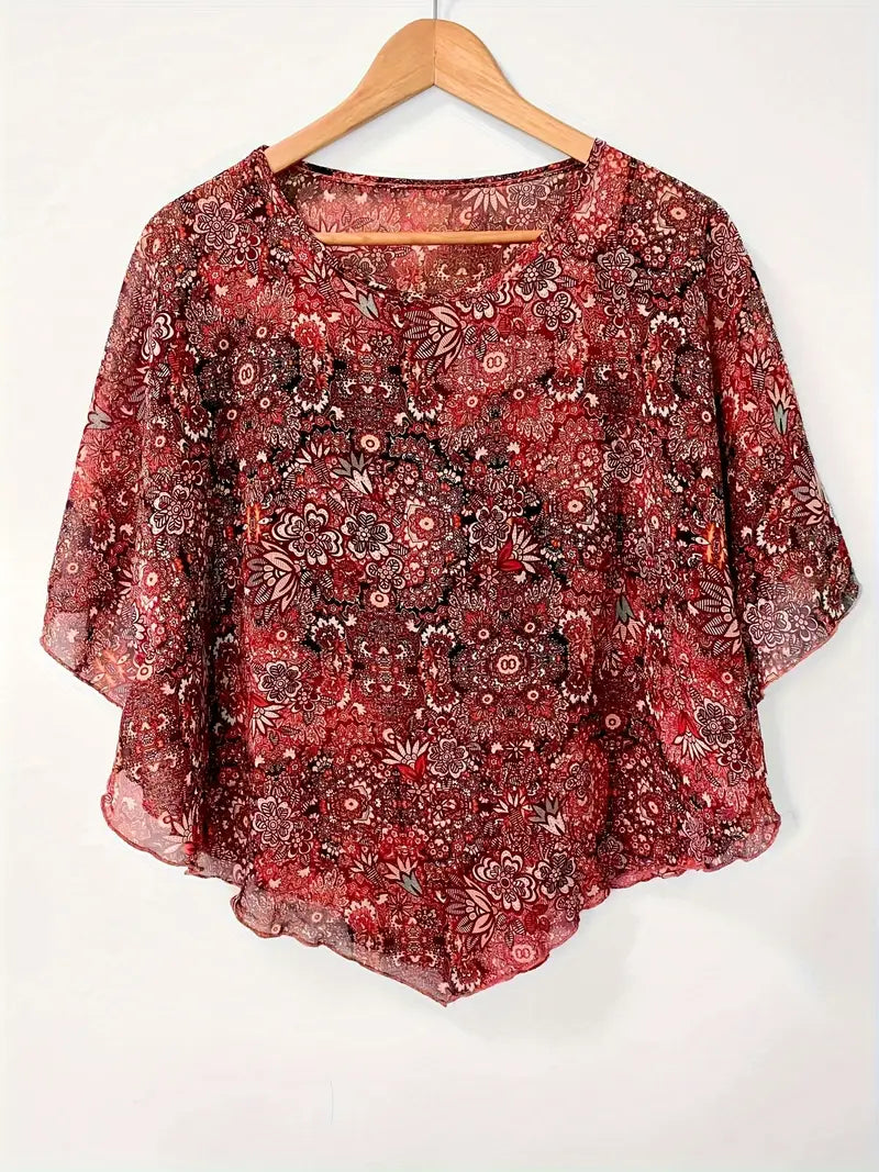 Jersey Floral Confort-Transpirable