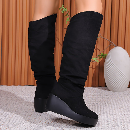 Botas Altas Cuña Confort