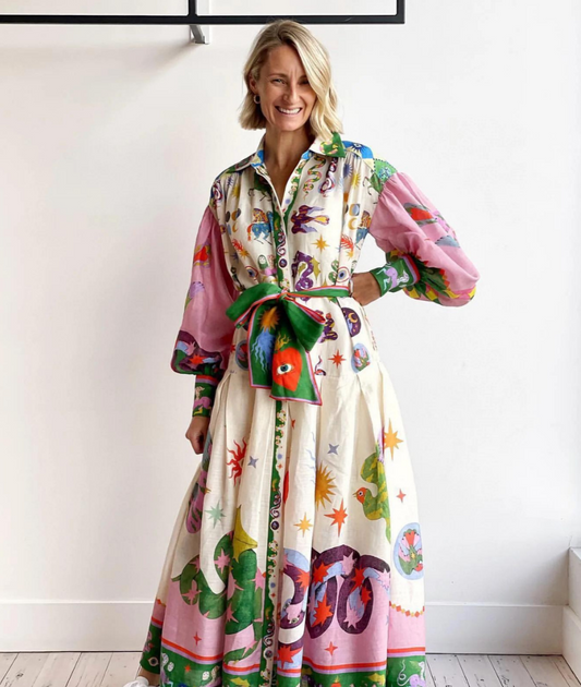 Elegancia Italiana Maxikleid