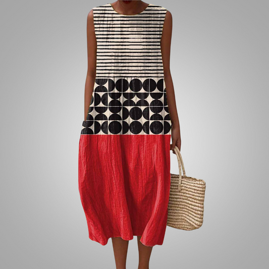 Vestido Verano Geometría Vibrante
