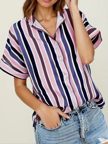 Blusa Rayas Suave-Transpirable