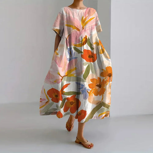 Valentina: Vestido Floral Confort