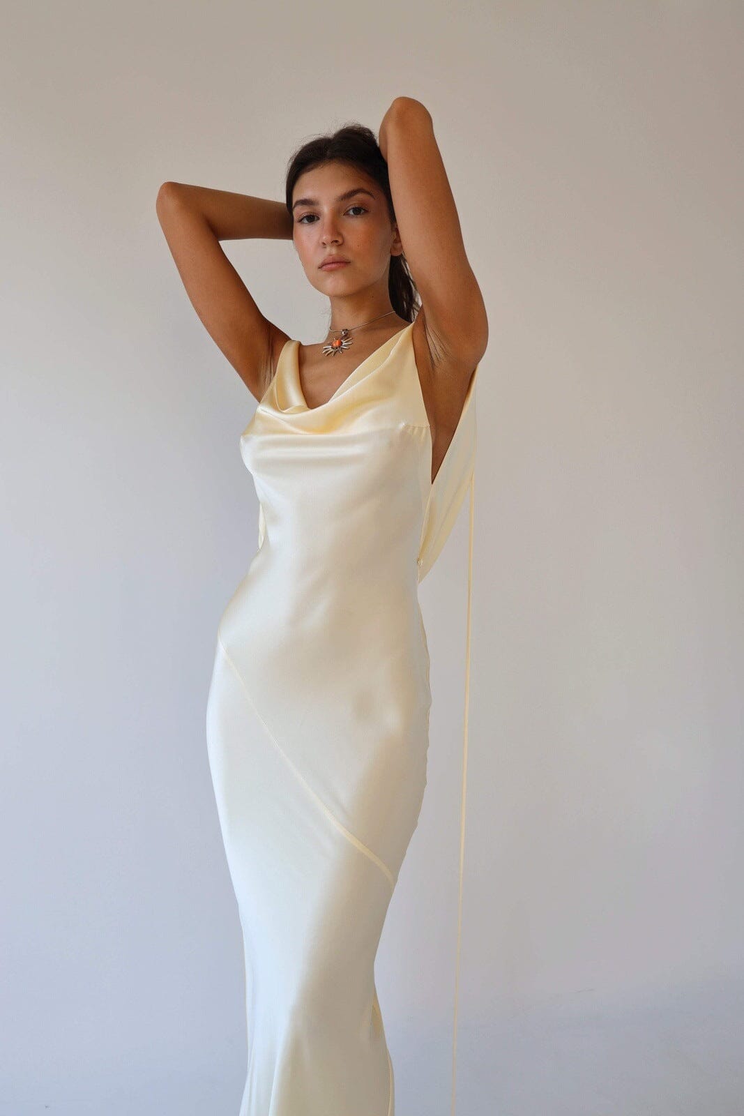 Maxi Vestido Seda Elegante