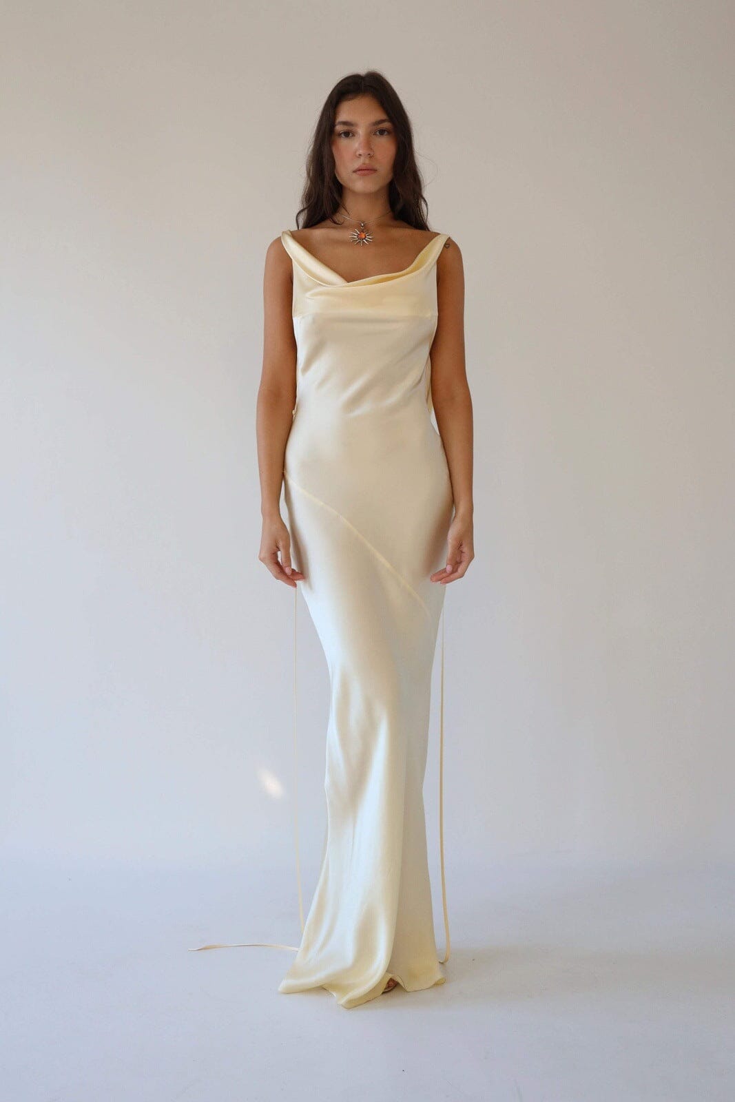 Maxi Vestido Seda Elegante