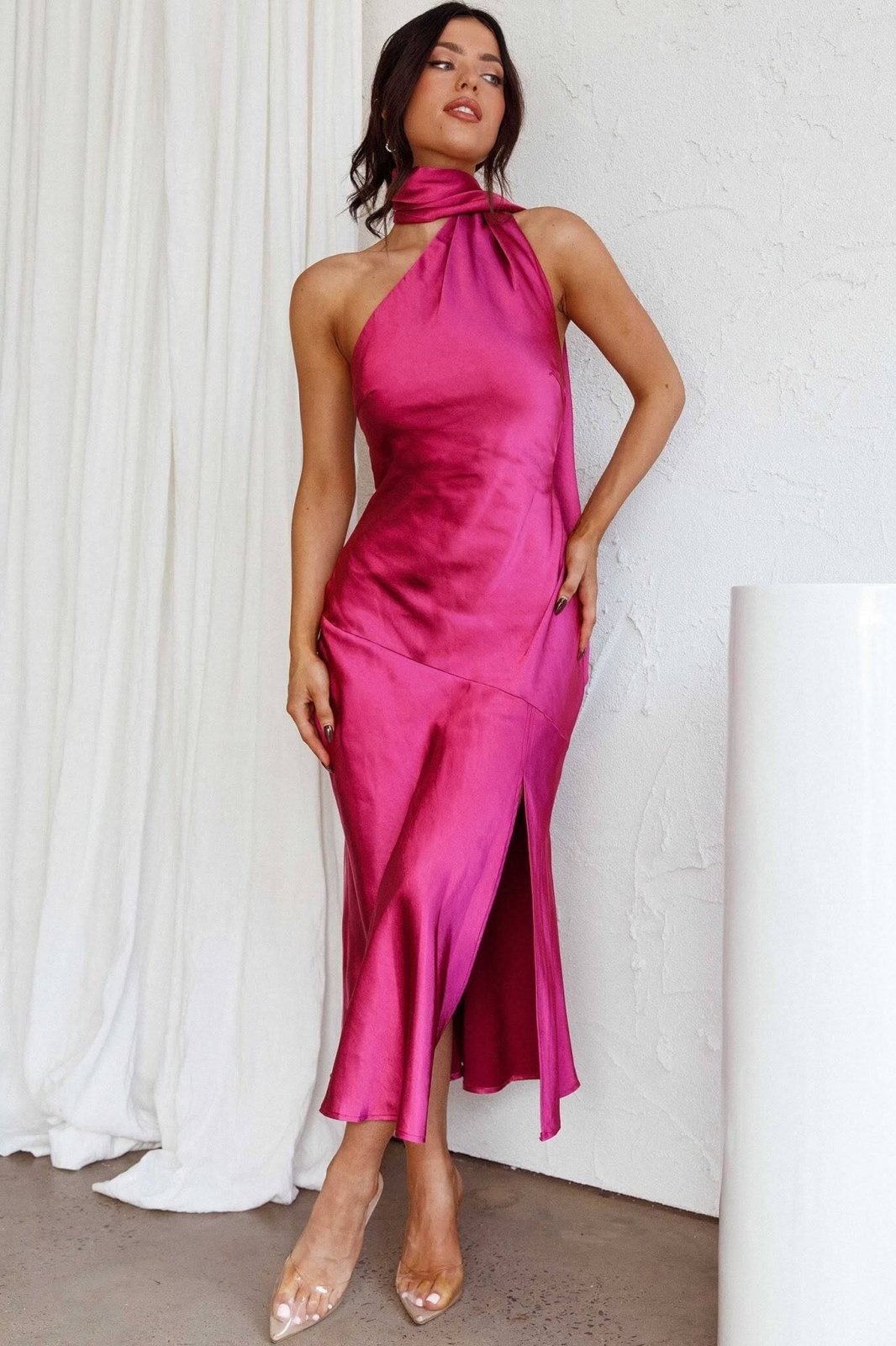 Vestido Midi Seda Lujo