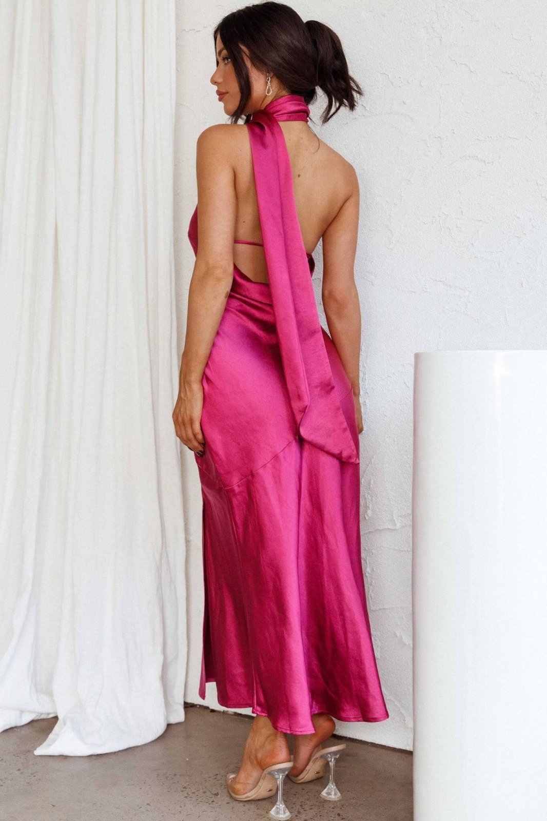Vestido Midi Seda Lujo