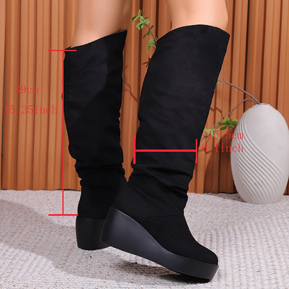 Botas Altas Cuña Confort