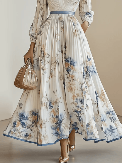 Vestido-Estiloso Flores Maxi