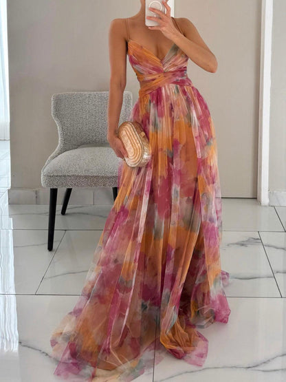 Vestido Floral-Femenino Maxi