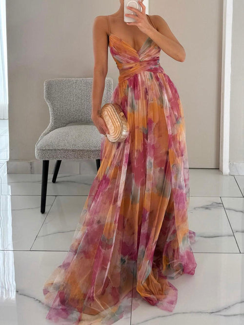 Vestido Floral-Femenino Maxi