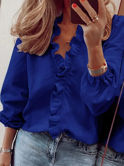 Blusa Cuello V Silueta-Favorecedora