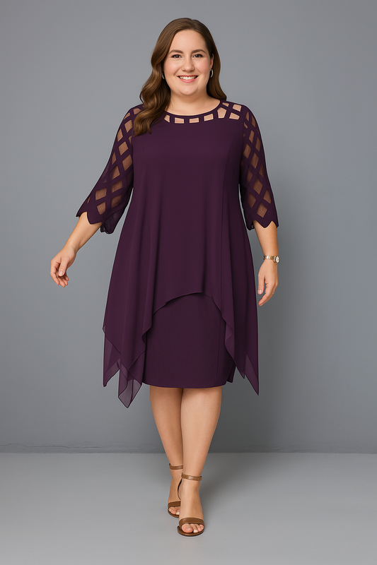 Elegante Vestido Asimétrico