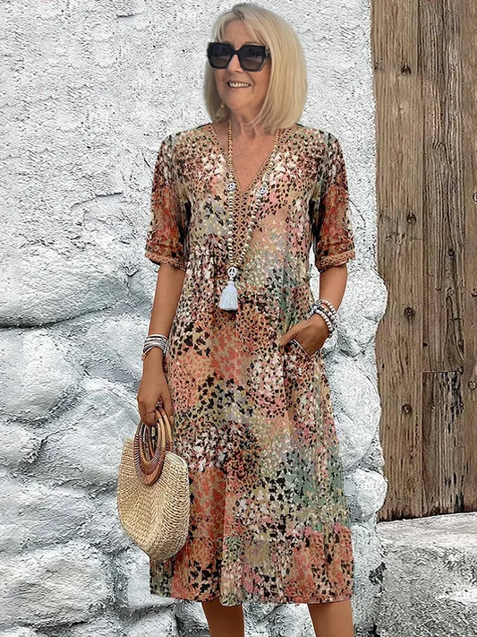 Vestido Maxi Floral Favorecedor