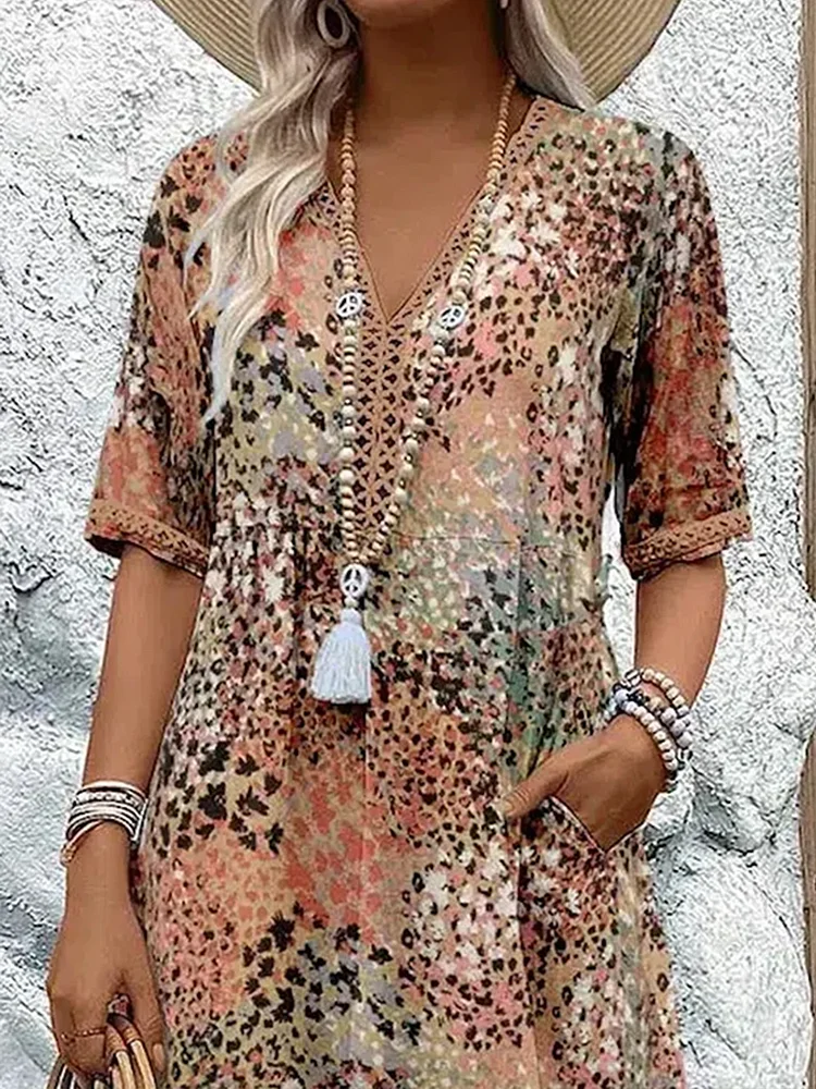 Vestido Floral Elegancia-Fluida