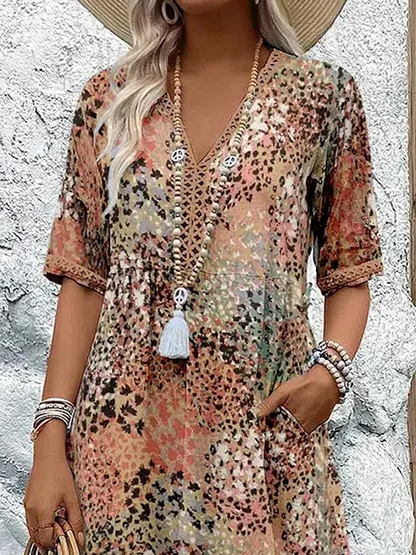 Vestido Floral Elegancia-Fluida