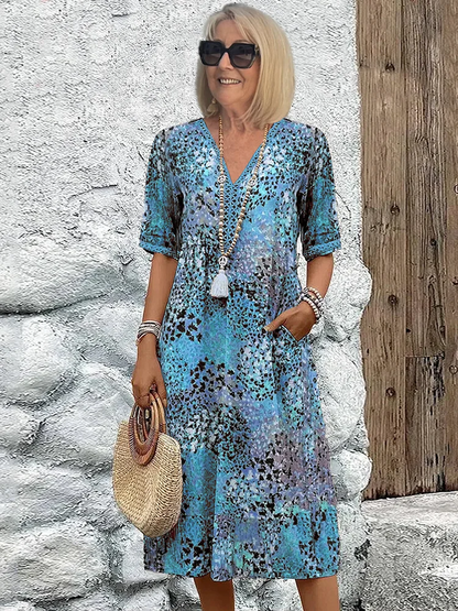 Vestido Floral Elegancia-Fluida