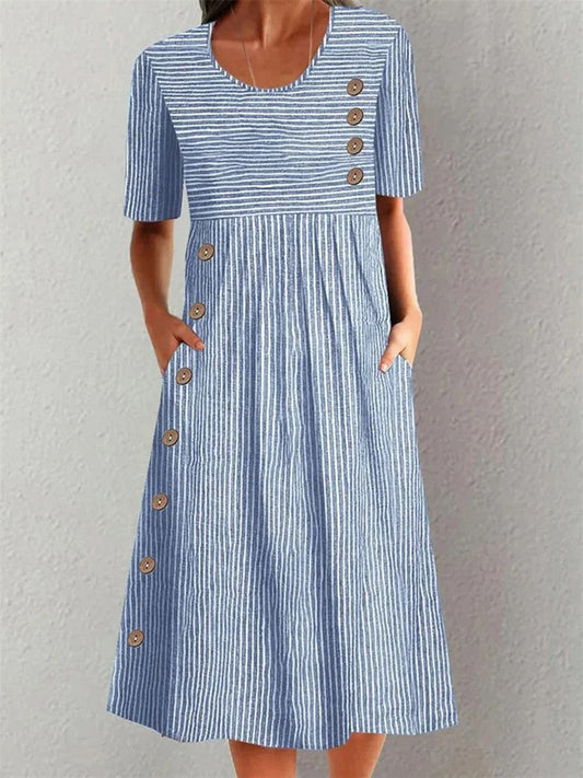 Vestido Midi Rayas Veraniego