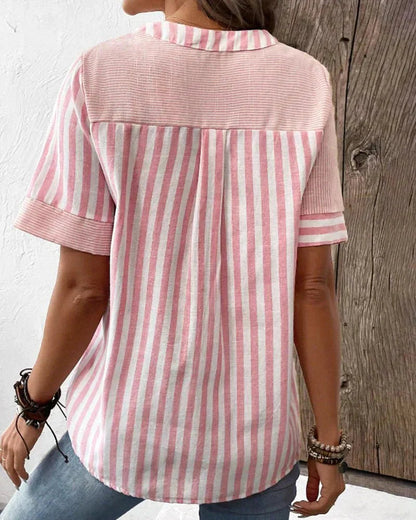 Chic-Comfort Striped Blouse
