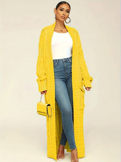 Cardigan Comprido de Punto